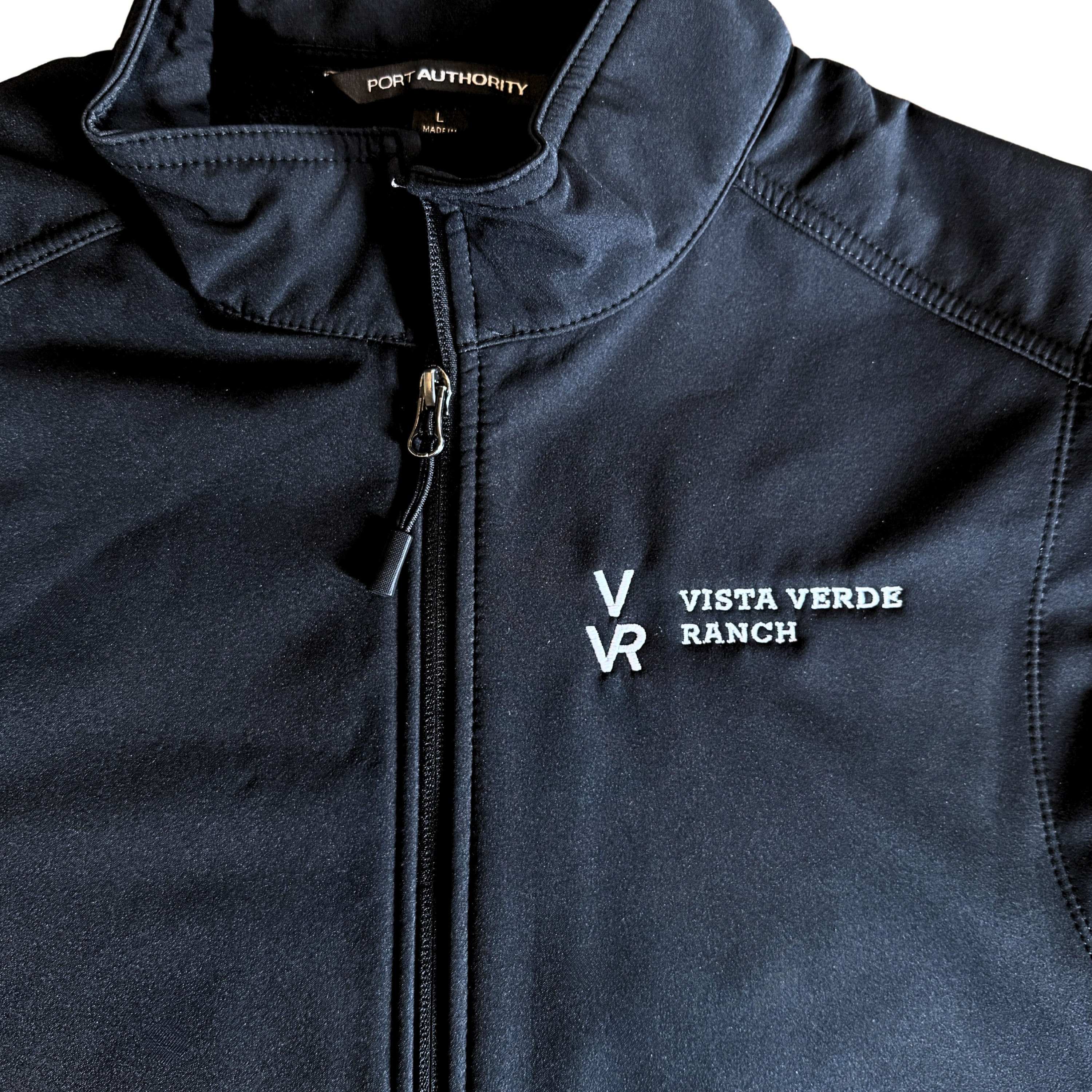 Men's Soft Shell Vest logo front and back